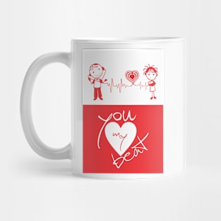 You My Heart Beat love Quotes Mug